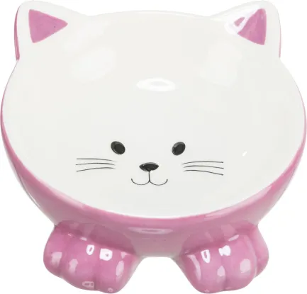 Миска Trixie Котик для котів, ергономічна, керамічна, 14 см, 150 мл