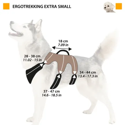 Ferplast ERGOTREKKING XS HARNESS BLACK Ергономічна шлея для собак — Фото 1