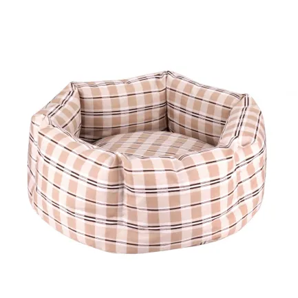 Лежак для Тварин BronzeDog Comfort Круглий Бежевий L