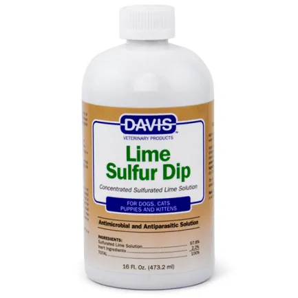 Davis Lime Sulfur Dip ДЕВІС ЛАЙМ СУЛЬФУР антимікробний і антипаразитарний засіб для собак і котів, концентрат 0,473 л