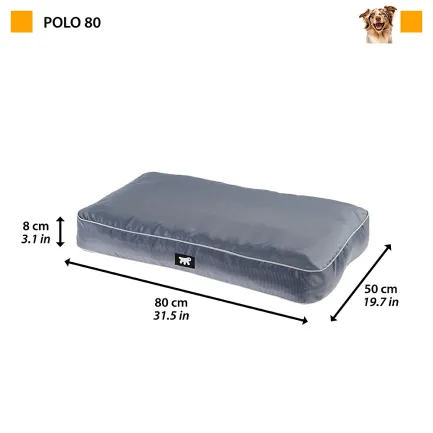Ferplast POLO 80 GREY М'яке місце сіре, TECH-текстиль — Фото 1