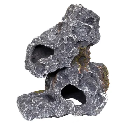Декорація камінь з отворами Hobby Cavity Stone dark 2 19x15x20см (40146) — Фото 1