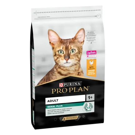 Сухий корм PRO PLAN Adult 1+ Renal Plus для дорослих котів з куркою 10 кг — Фото 1
