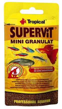 Сухий корм Tropical Supervit Mini Granulat для акваріумних риб, 10 г (гранули)