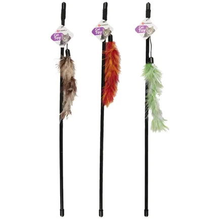 Flamingo Feather Boa ФЛАМІНГО БОА вудка з пір’ям, іграшка для котів 60 см