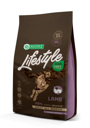Сухий беззерновий корм з ягнятиною для дорослих собак всіх порід Lifestyle Grain Free Lamb Adult All Breeds 1.5кг