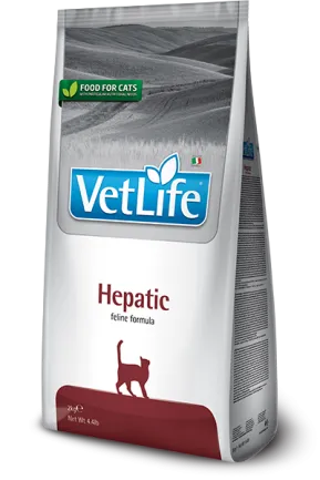 Фарміна кет сухий Vet Life Hepatic дієт. харчування, при хронічній печінковій недостатності, 400 г