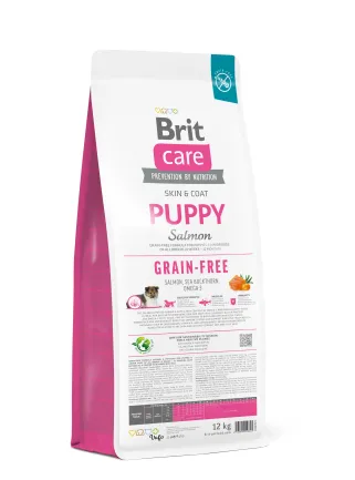 Сухий корм Brit Care Dog Grain-free Puppy для цуценят, беззерновий з лососем, 12 кг — Фото 2