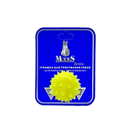 М'яч Міна жовтий розмір XS-4 см, Дента (Denta) іграшка для собак MODES