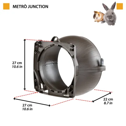 Ferplast METRO' JUNCTION BROWN Універсальний комплект з’єднання для модульних тунелів — Фото 1