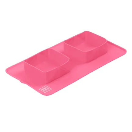 Миска складана WAUDOG Silicone,385х230х50 мм рожевий — Фото 2