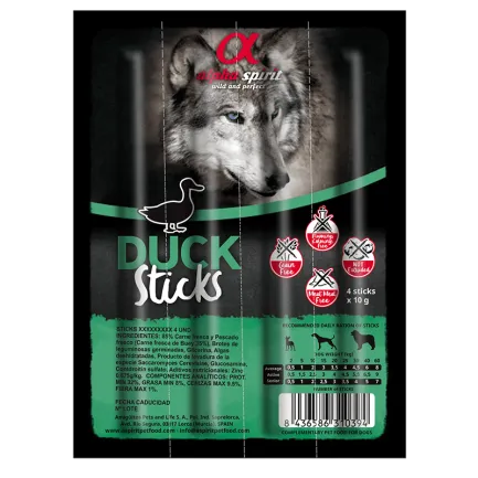 AS DOG Sticks Duck (н/в ласощі з качки, палички х4) 40г.