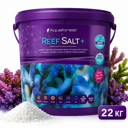 Сіль морська для SPS та LPS коралів Aquaforest Reef Salt Plus 22 кг з підвищеним Ca, Mg та KH — Фото 3