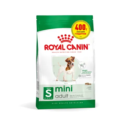 Сухий корм Royal Canin MINI ADULT для дорослих собак малих порід 1.6кг+400г