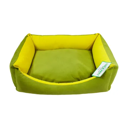 Лежак Ліра-new №2 зелений+жовтий, Luсky Pet, 50х65х18 — Фото 1