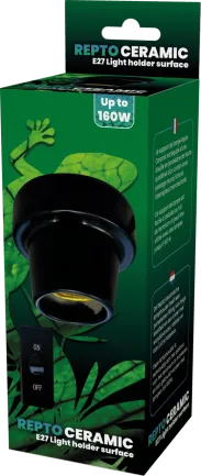 REPTO CERAMIC E27 LIGHT HOLDER SURFACE (R2300007) керамічний патрон для тераріума