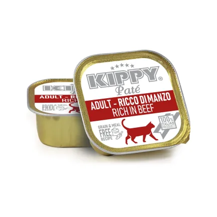 KIPPY вологий корм для котів - паштет з яловичиною 90гр