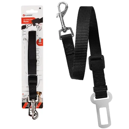 Flamingo Car Safety Belt Kura ФЛАМІНГО КУРА з’єднувач автомобільного ременя безпеки для собак M