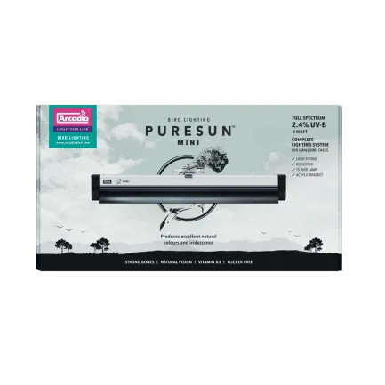ARCADIA PURESUN BIRD LAMP KIT WITH BRACKET MINI 8 WATT (R2100060) лампа для птахів — Фото 1