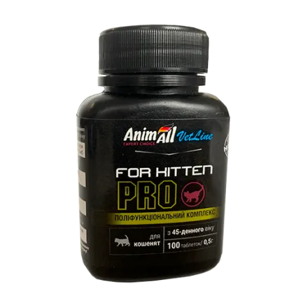 Вітаміни AnimAll VetLine for Kitten PRO для кошенят з 45-денного віку 0.5 г × 100 табл