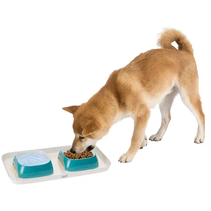Ferplast GLAM TRAY S DOVE GREY Лоток з мисками для котів і собак — Фото 6