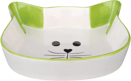 Миска Trixie для котів, у формі котячої мордочки, керамічна, 12 см, 250 мл