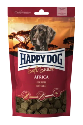 М'які ласощі Happy Dog Soft Snack Africa для собак зі смаком страуса та картоплі, 100 г, 60685