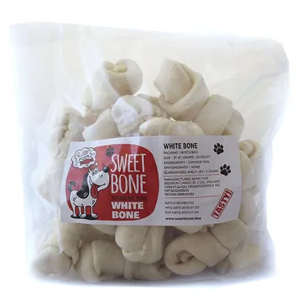 Ласощі Sweet Bone Кістка біла дута Дента 8 шт / упак, 450 г