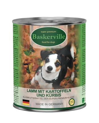 Baskerville Консерви для собак. Баранина з картоплею та гарбузом 800 г