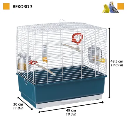 Ferplast CAGE REKORD 3 Клітка для папуг біла — Фото 1