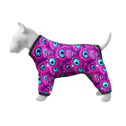 Вітровка для собак WAUDOG Clothes, малюнок "Око монстра", S30, В 57-59 см, С 44-46 см