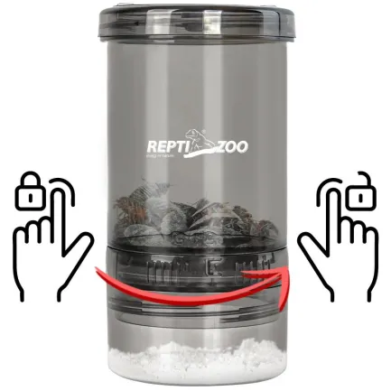 Вітамінізатор, шейкер Repti-Zoo Vita-Calcium (GMB01) для обробки кормових комах кальцієм і вітамінами — Фото 6