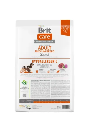 Сухий корм Brit Care Dog Hypoallergenic Adult Medium Breed для собак середніх порід, гіпоалергенний з ягням, 3 кг — Фото 3