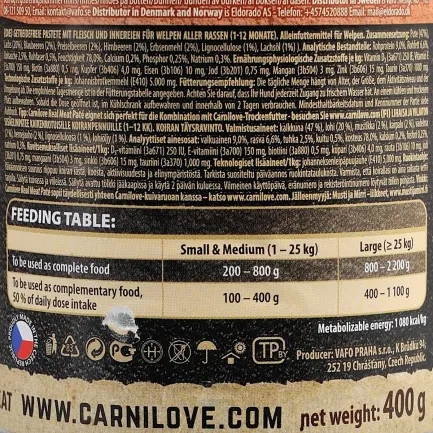 Вологий корм Carnilove Salmon &amp; Turkey для цуценят, лосось та індичка, 400 г — Фото 4