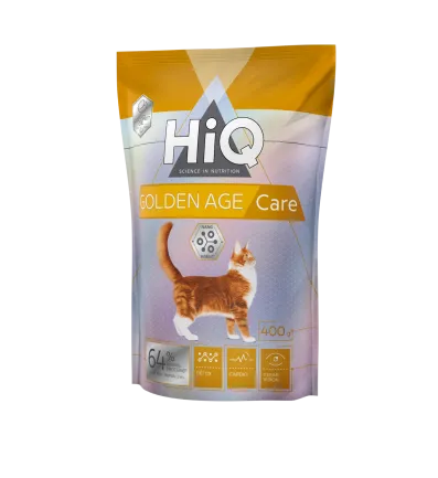 Сухий корм для літніх котів від 10 років і старше HiQ Golden Age care 400g