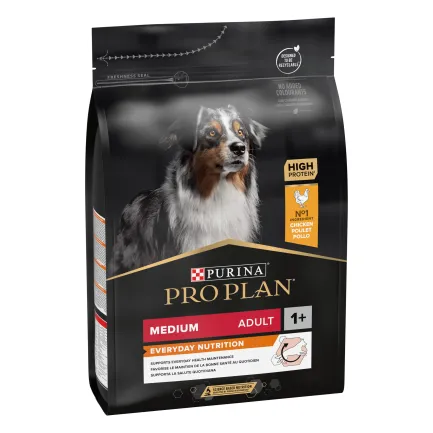 Сухий корм PRO PLAN Medium Adult 1+ Everyday Nutrion для дорослих собак середніх порід з куркою 3 кг — Фото 1