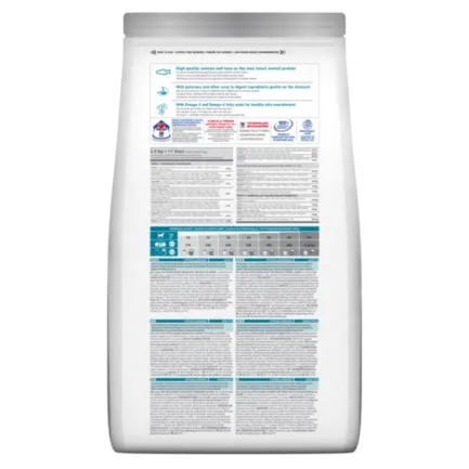 Hill’s Science Plan Adult Hypoallergenic Medium Сухий беззерновий корм для дорослих собак середніх порід із чутливістю до певних компонентів їжі, з лососем, 2,5 кг — Фото 1