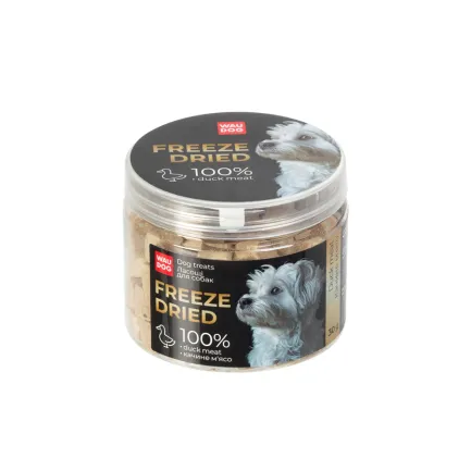 Ласощі для собак WAUDOG Treats Freeze dried Качине м'ясо, 30 г — Фото 1