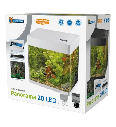 Акваріум скляний - Superfish Panorama 20 LED BLACK (A4052030) — Фото 2