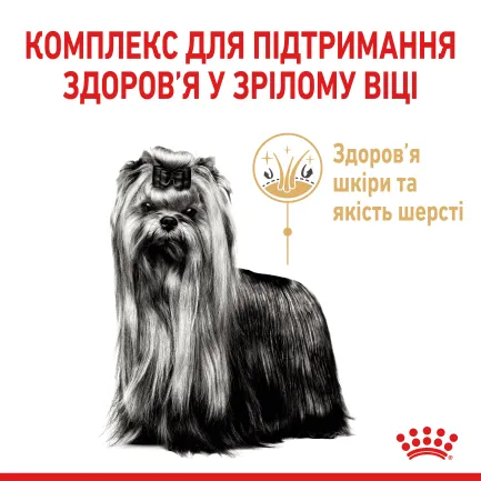 Сухий корм Royal Canin YORKSHIRE AGEING 8+ для собак зрілого віку породи Йоркшир-тер'єр 1,5 кг — Фото 2