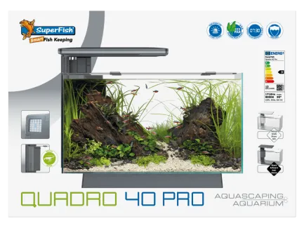 Акваріумний набір SuperFish Quadro 40 Pro Black (A4052205) — Фото 1