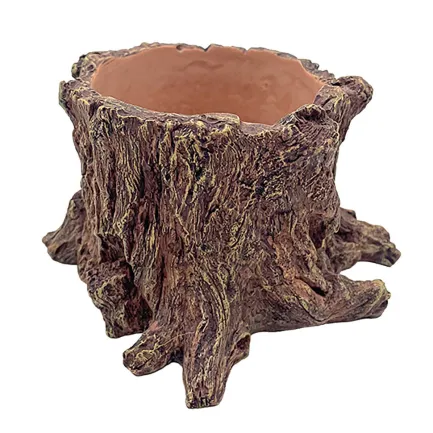 Декорація Hobby Wildwood Stump 15×14,5×9 см - декоративний пень, поїлка, горщик для тераріуму (40849) — Фото 6