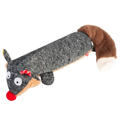 Іграшка для собак WAUDOG Fun Plush Єнот, трикотаж, Ш 7 см, Д 24 см, L — Фото 1