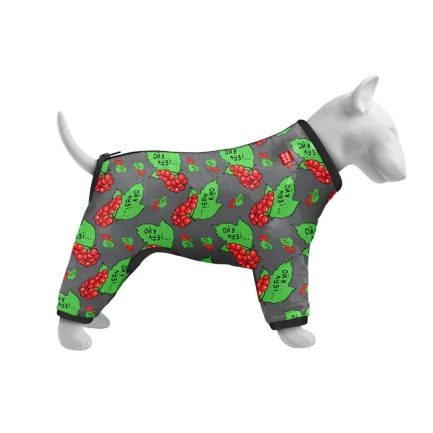 Вітровка для собак WAUDOG Clothes, малюнок "Калина", XS25, В 36-38 см, С 26-28 см — Фото 1