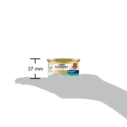 Вологий корм GOURMET Gold для дорослих котів паштет з кроликом 85 г — Фото 3