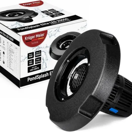 Фонтан, аератор для ставка Kruger Meier PondSplash Elite LED 20000 з LED-підсвіткою 20000 л/год — Фото 9