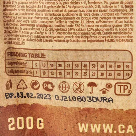 Ласощі Carnilove Dog Crunchy Snack для собак, скумбрія та малина, 200 г — Фото 2