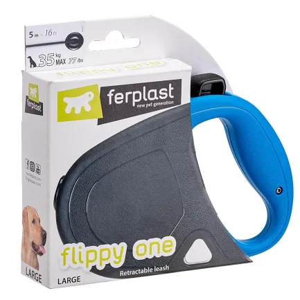 Ferplast Рулетка-Повідець зі шнуром, блакитна — Фото 7