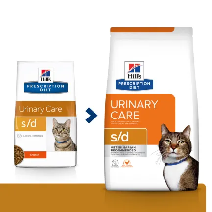 Hill’s Prescription Diet s/d Сухий корм для котів для догляду за сечовидільною системою, з куркою, 1,5 кг — Фото 1