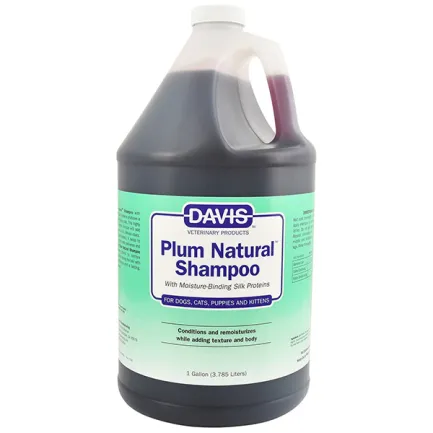 Davis Plum Natural Shampoo ДЕВІС НАТУРАЛЬНА СЛИВА шампунь з протеїнами шовку для собак і котів, концентрат 3,8 л